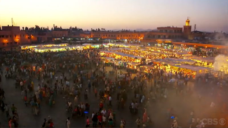 The Marrakesh market at dusk - very magical!