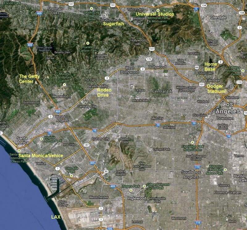 LA Map - Alyssa Jon trip v2 notated